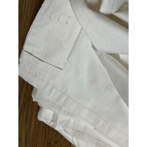 Pottery Barn Linen Cotton Blend Curtain Panel 52x96" Ivory Lined Room Darkening